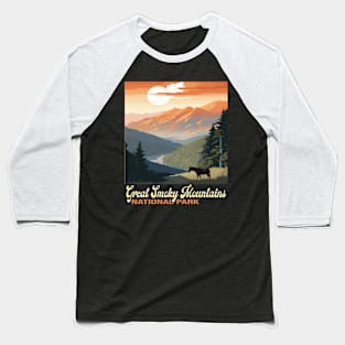 Great Smoky Mountains National Park Baseball T-Shirt